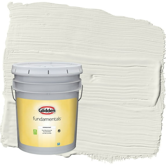 Glidden Fundamentals Silvery Moon / Gray Semi-Gloss Interior Paint, 5 Gallon