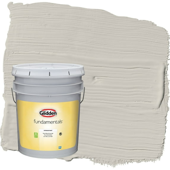 Glidden Fundamentals Swirling Smoke / Beige Semi-Gloss Interior Paint, 5 Gallon