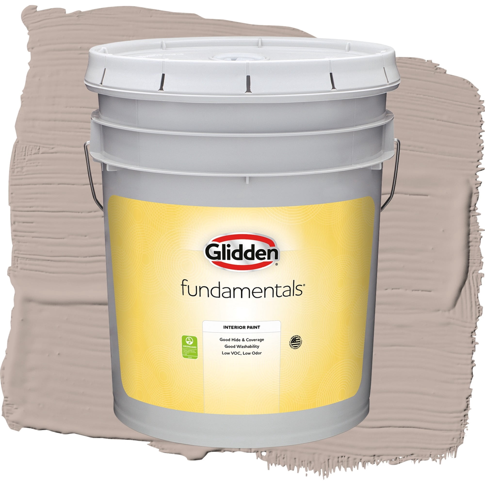 Glidden Fundamentals Thumper / Beige, Semi-Gloss Interior Paint, 5 Gallon