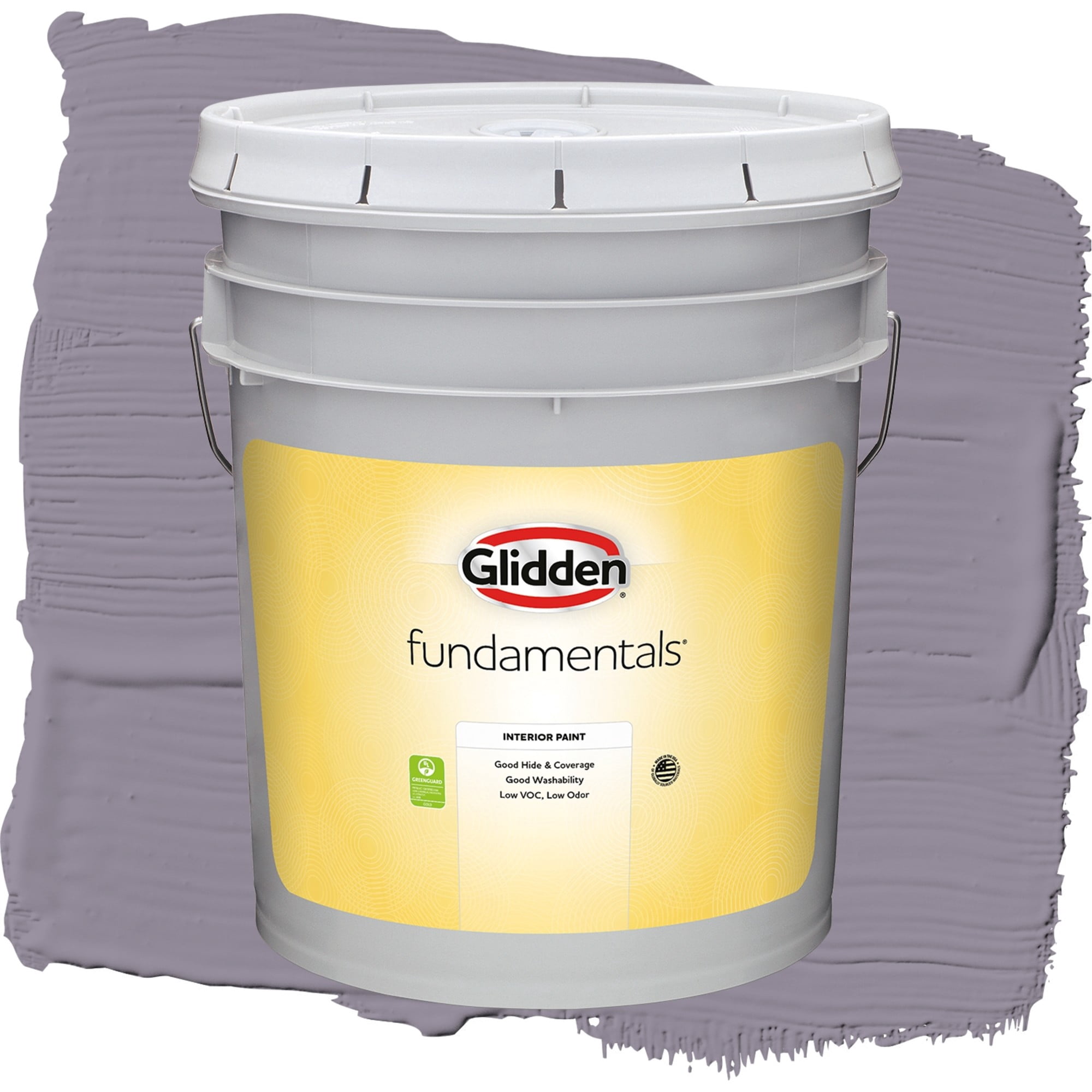 Glidden Fundamentals Tin Lizzie / Purple, Semi-Gloss Interior Paint, 5 Gallon