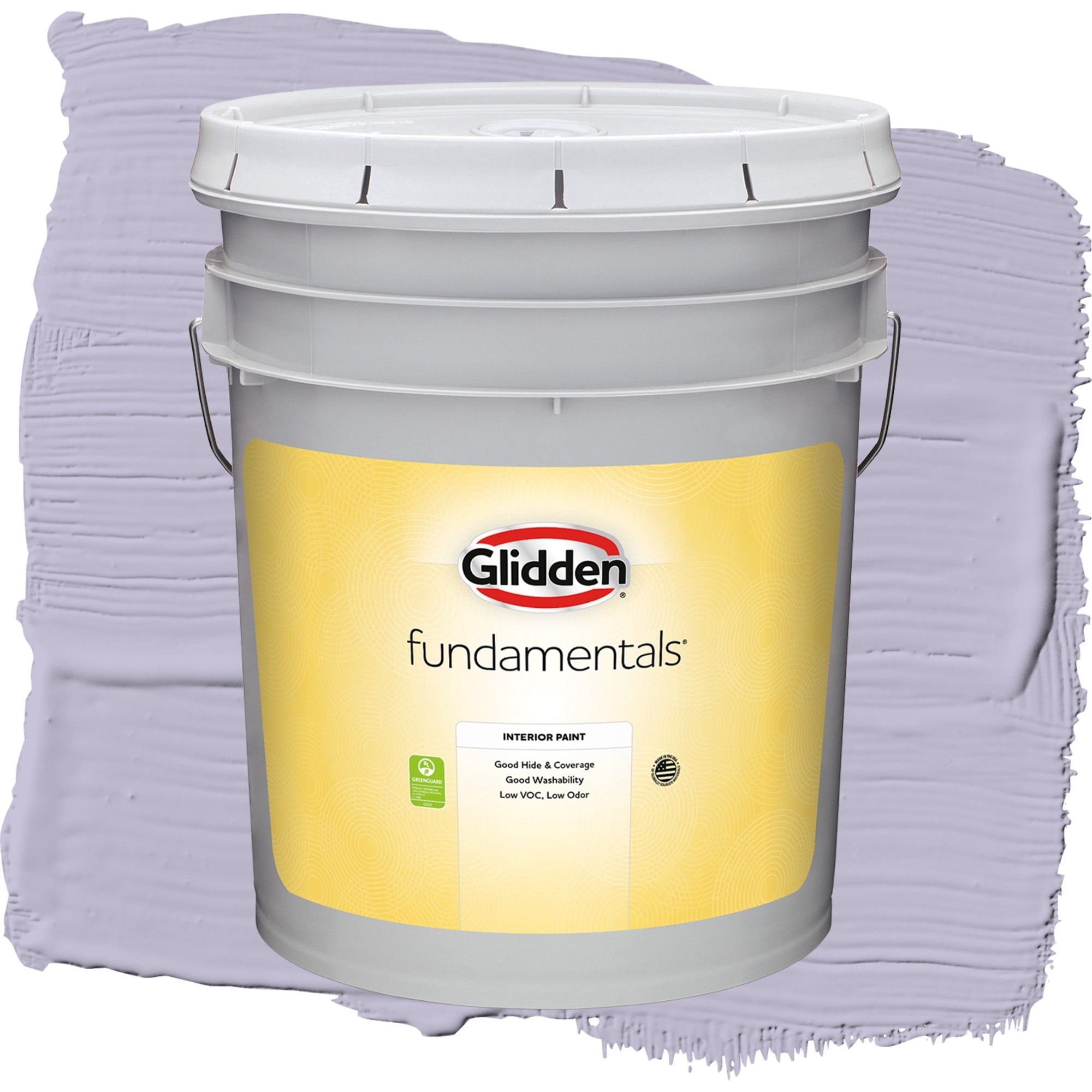 Glidden Fundamentals Wild Lilac / Purple, Semi-Gloss Interior Paint, 5 Gallon