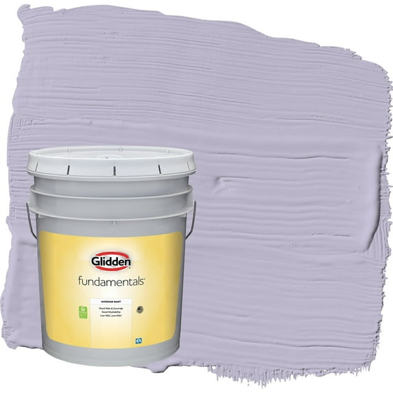 Glidden Fundamentals Wild Lilac / Purple Semi-Gloss Interior Paint, 5 Gallon