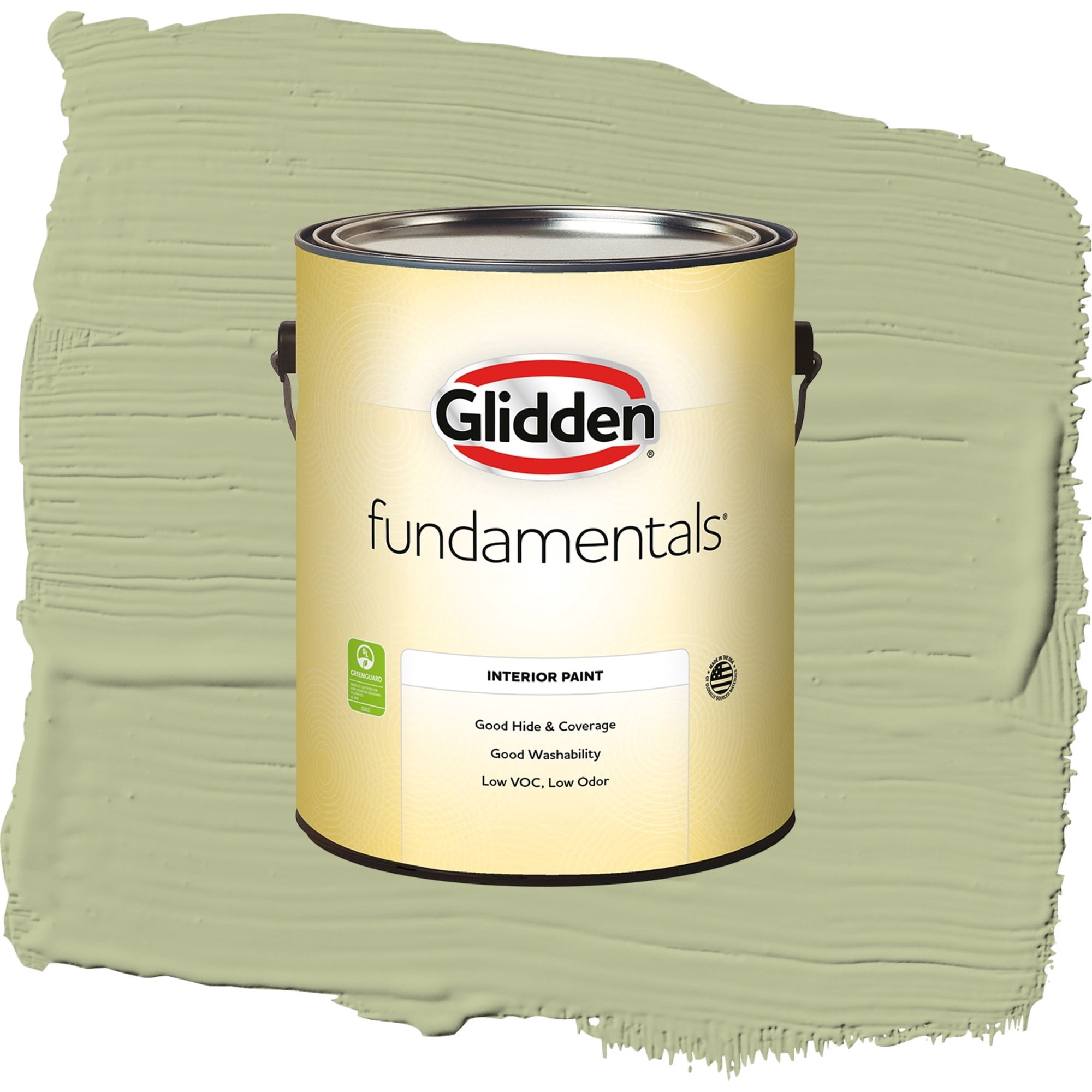 Glidden Fundamentals Bahia Grass / Green, Flat Interior Paint, 1 Gallon