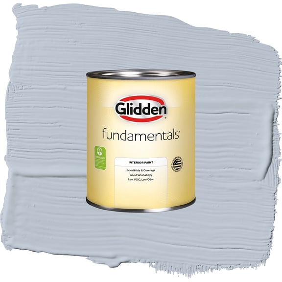 Glidden Fundamentals Blue Dolphin Eggshell Interior Paint and Primer, 1 Quart