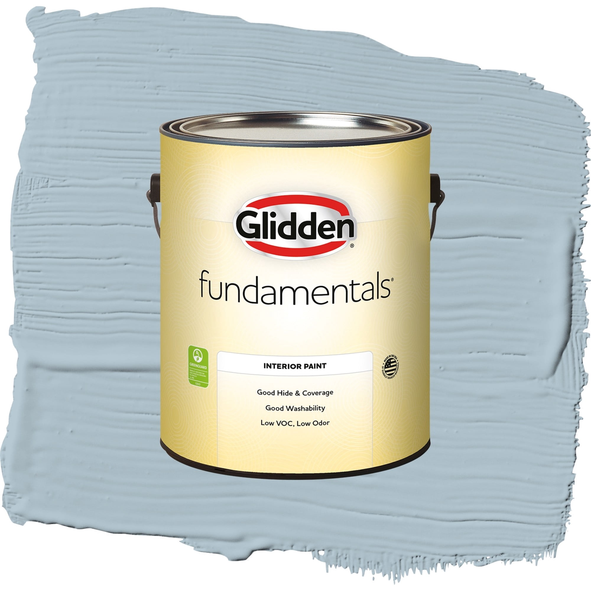 Glidden Fundamentals Chambray Flat Interior Paint and Primer, 1 Gallon