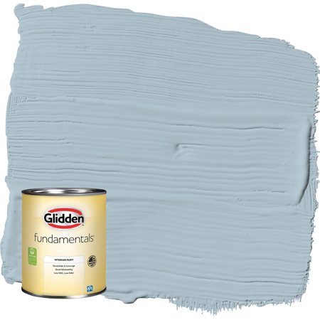 Glidden Fundamentals Chambray / Blue, Flat Interior Paint, 1 Quart
