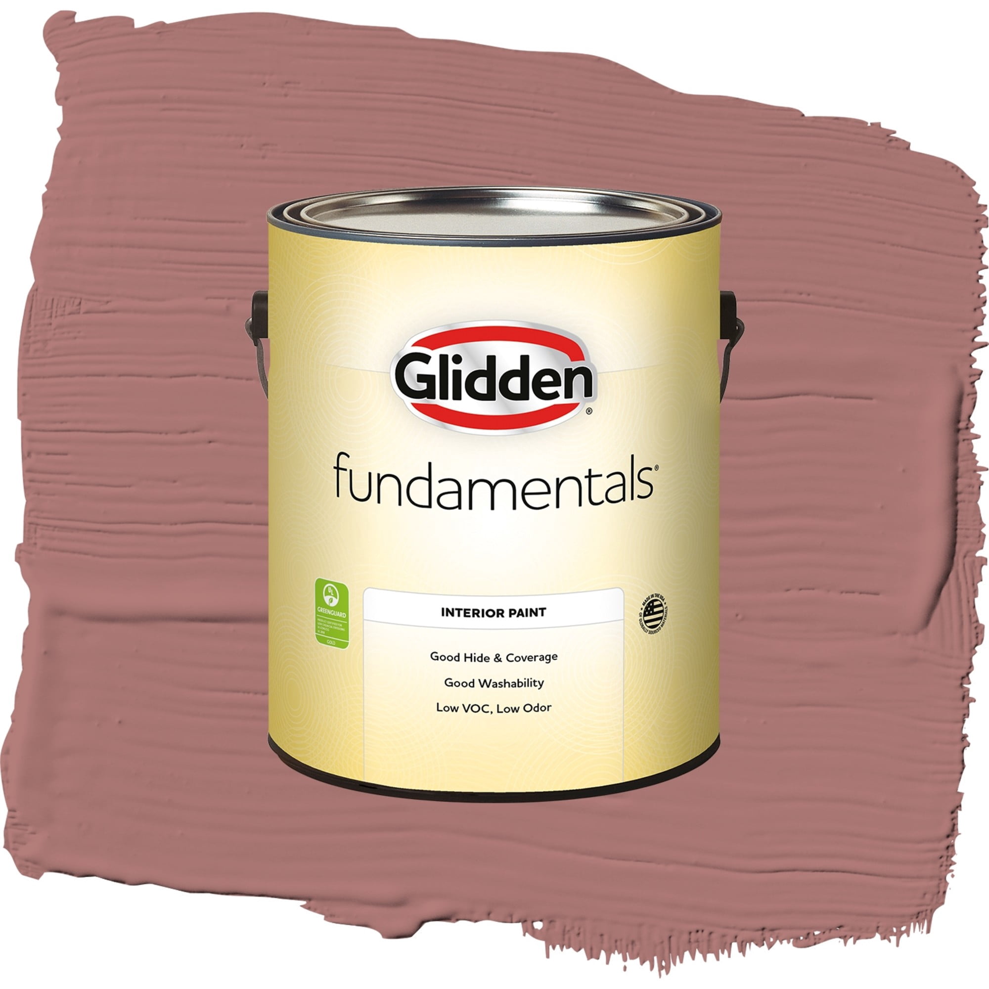 Glidden Fundamentals Cinnamon Diamonds / Rose Pink Flat Interior Paint, 1 Gallon