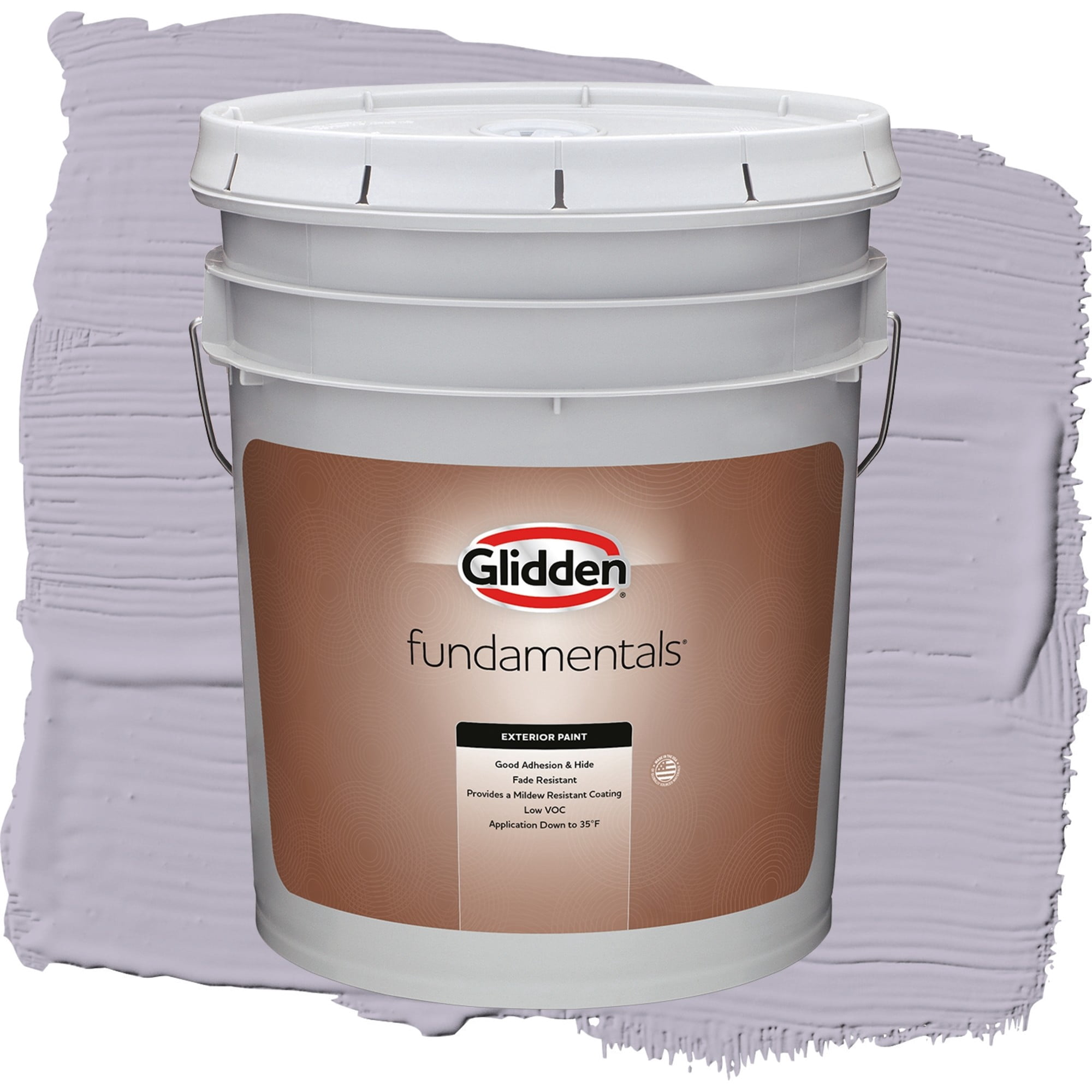 Glidden Fundamentals Cloudberry / Purple, Satin Exterior Paint, 5 Gallon