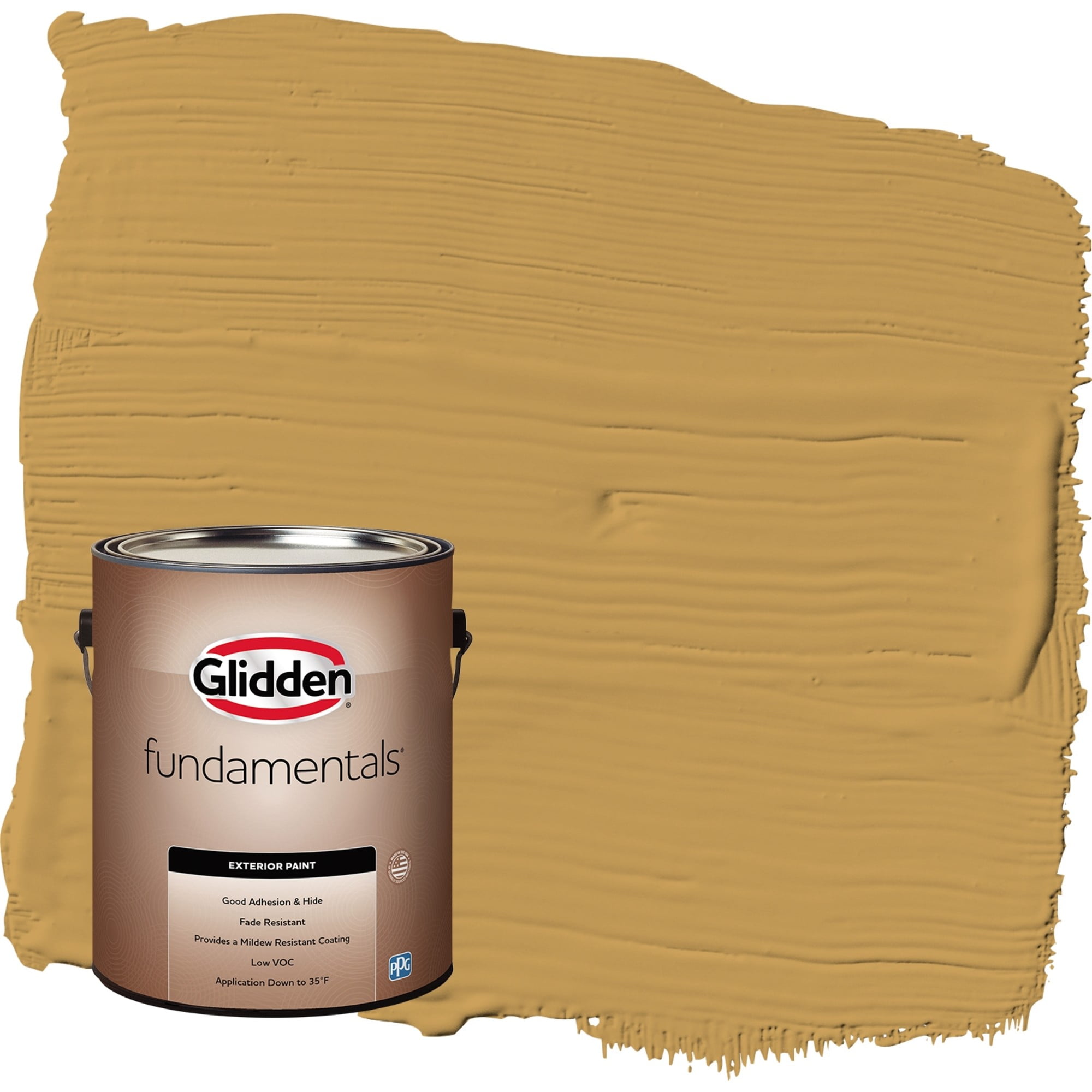 Glidden One Coat Cinnamon Toast / Brown Satin Exterior Paint with