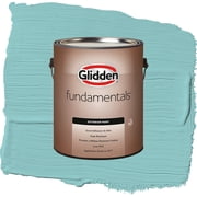 Glidden Fundamentals Aqua Fiesta / Blue, Flat Exterior Paint, 1 Gallon