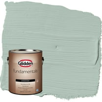 Glidden Fundamentals Aquamarine Dream / Blue Flat Exterior Paint, 1 Gallon
