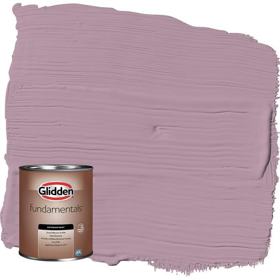 Glidden Fundamentals Ashberry / Purple Flat Exterior Paint, 1 Quart