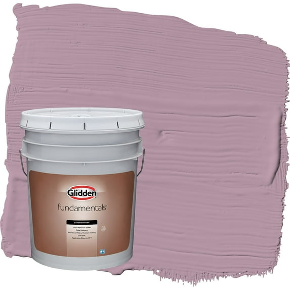 Glidden Fundamentals Ashberry / Purple Flat Exterior Paint, 5 Gallon