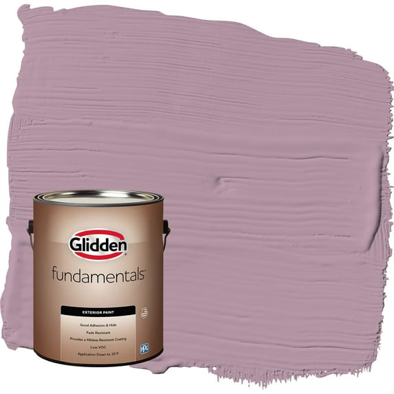 Glidden Fundamentals Ashberry / Purple Satin Exterior Paint, 1 Gallon