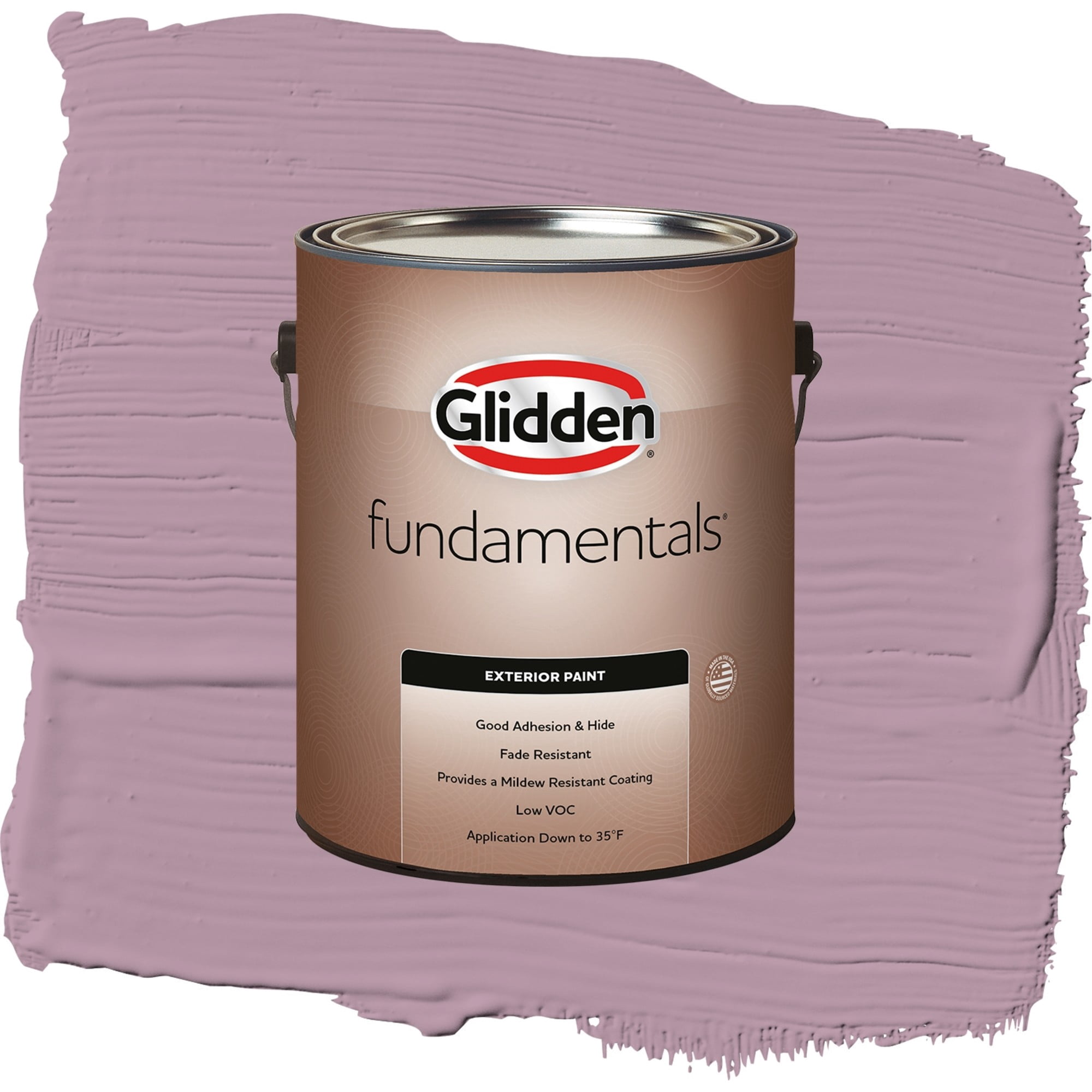 Glidden Fundamentals Ashberry Semi Gloss Exterior Paint and Primer, 1 Gallon