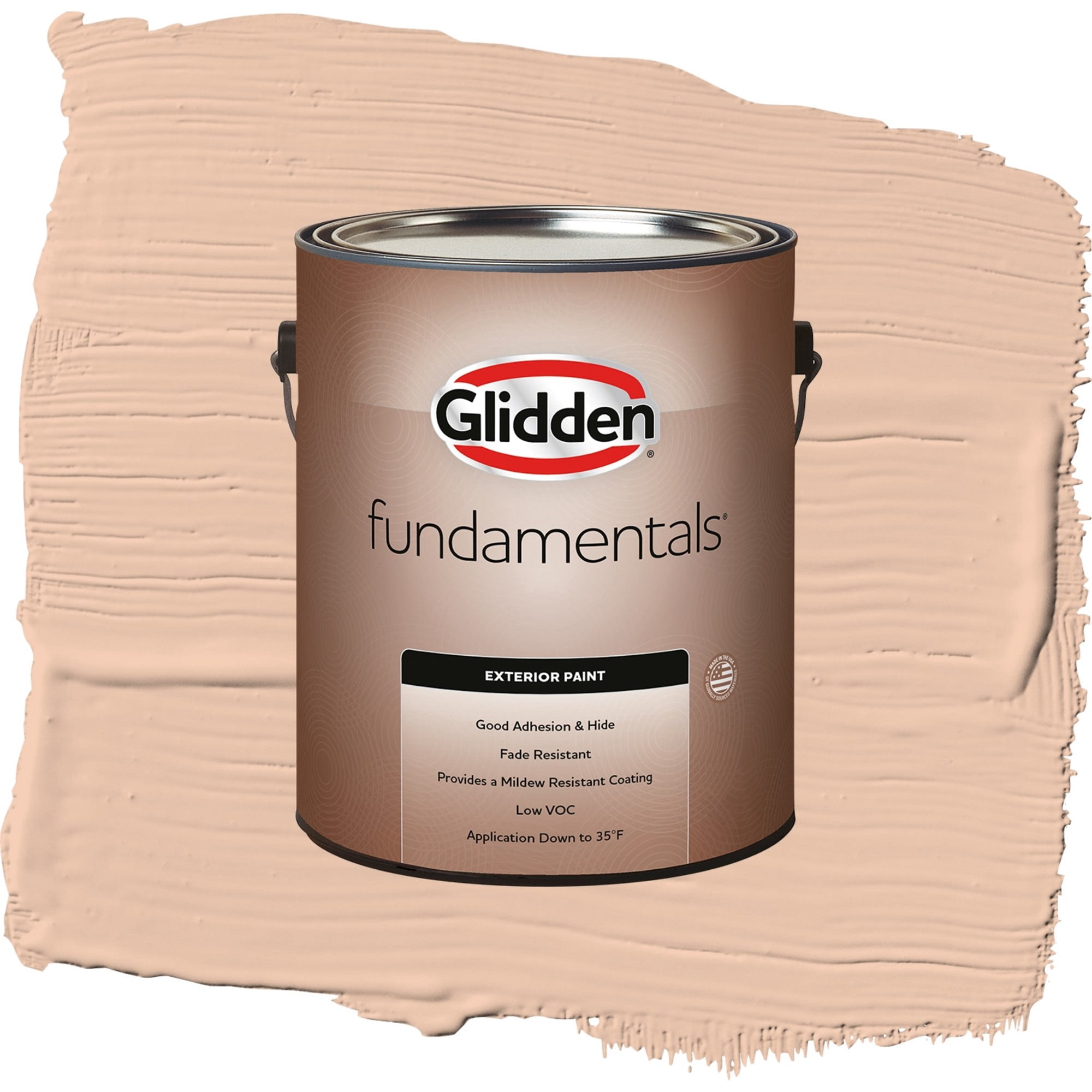 Glidden Fundamentals Beach Vibes Flat Exterior Paint and Primer, 1 Gallon