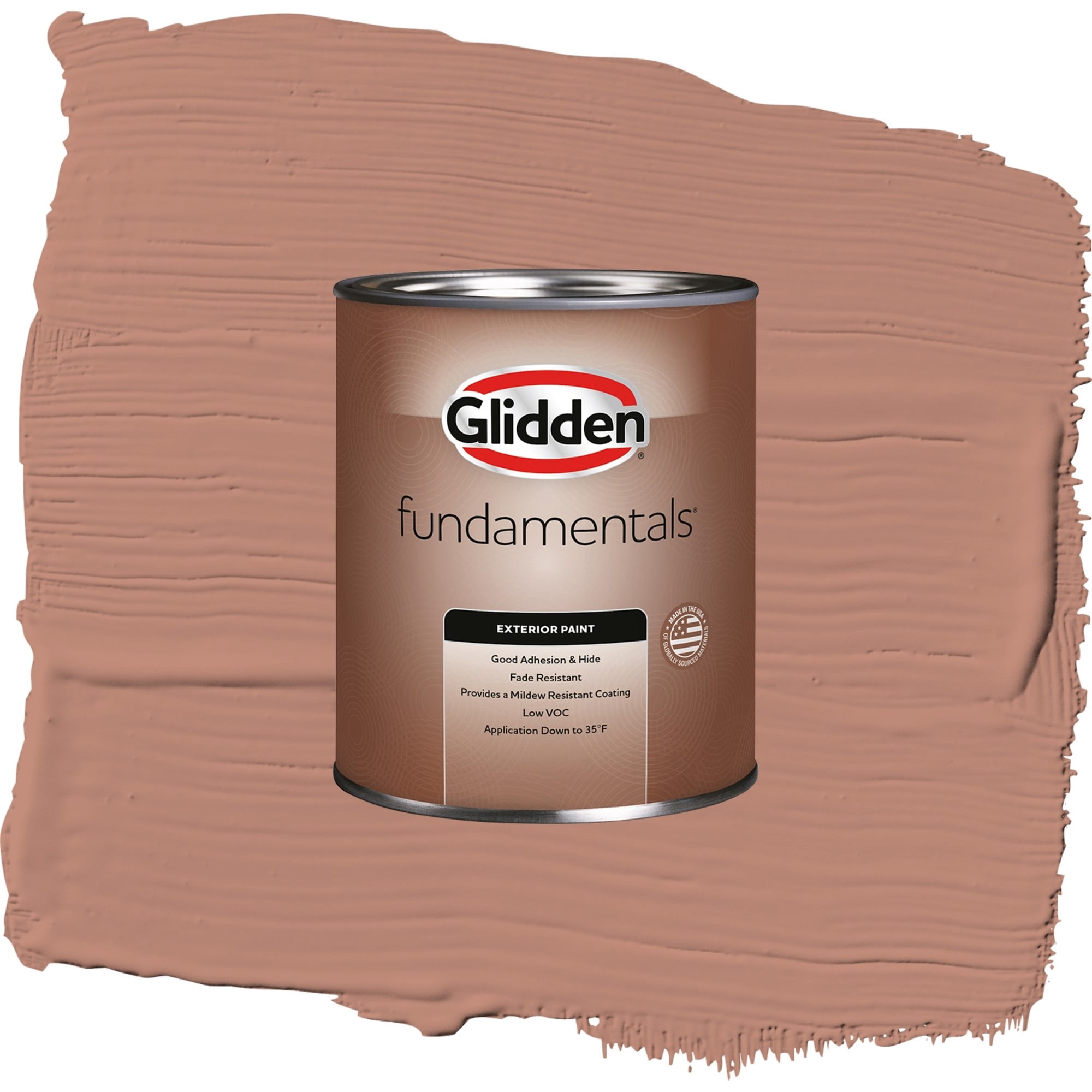 Glidden Fundamentals Big Cypress Flat Exterior Paint and Primer, 1 Quart