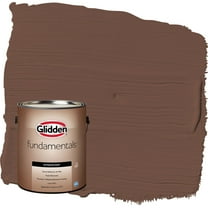 Glidden Fundamentals Bigfoot / Brown Satin Exterior Paint, 1 Gallon