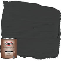 Glidden Fundamentals Exterior Paint Black, Semi-Gloss, 1 Quart