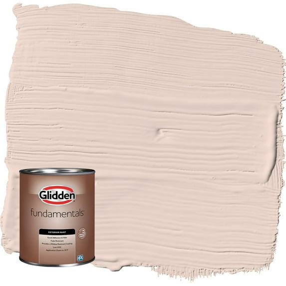 Glidden Fundamentals Boardwalk / Orange Satin Exterior Paint, 1 Quart