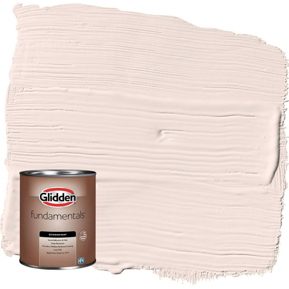Glidden Fundamentals Brandy Alexander / Red Satin Exterior Paint, 1 Quart