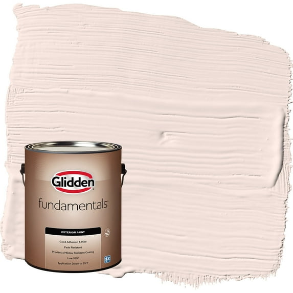 Glidden Fundamentals Brandy Alexander / Red Semi-Gloss Exterior Paint, 1 Gallon