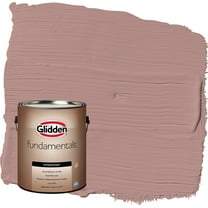 Glidden Fundamentals Brandy Snaps / Red Satin Exterior Paint, 1 Gallon