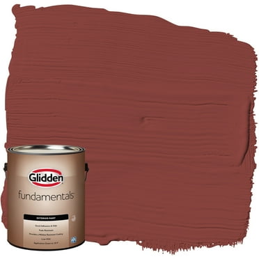 Glidden Fundamentals Exterior Paint Brick Dust / Red, Flat, 1 Gallon