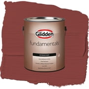 Glidden Fundamentals Brick Dust / Red, Flat Exterior Paint, 1 Gallon