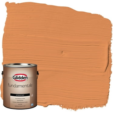 Glidden Fundamentals Exterior Paint Carrot Cake / Orange, Flat, 1 Gallon