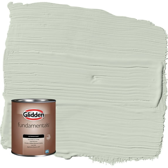 Glidden Fundamentals Castaway / Green Flat Exterior Paint, 1 Quart