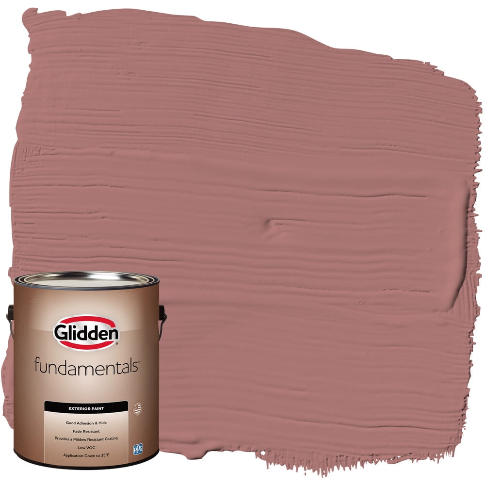 Glidden Fundamentals Exterior Paint Cinnamon Diamonds / Rose Pink, Flat