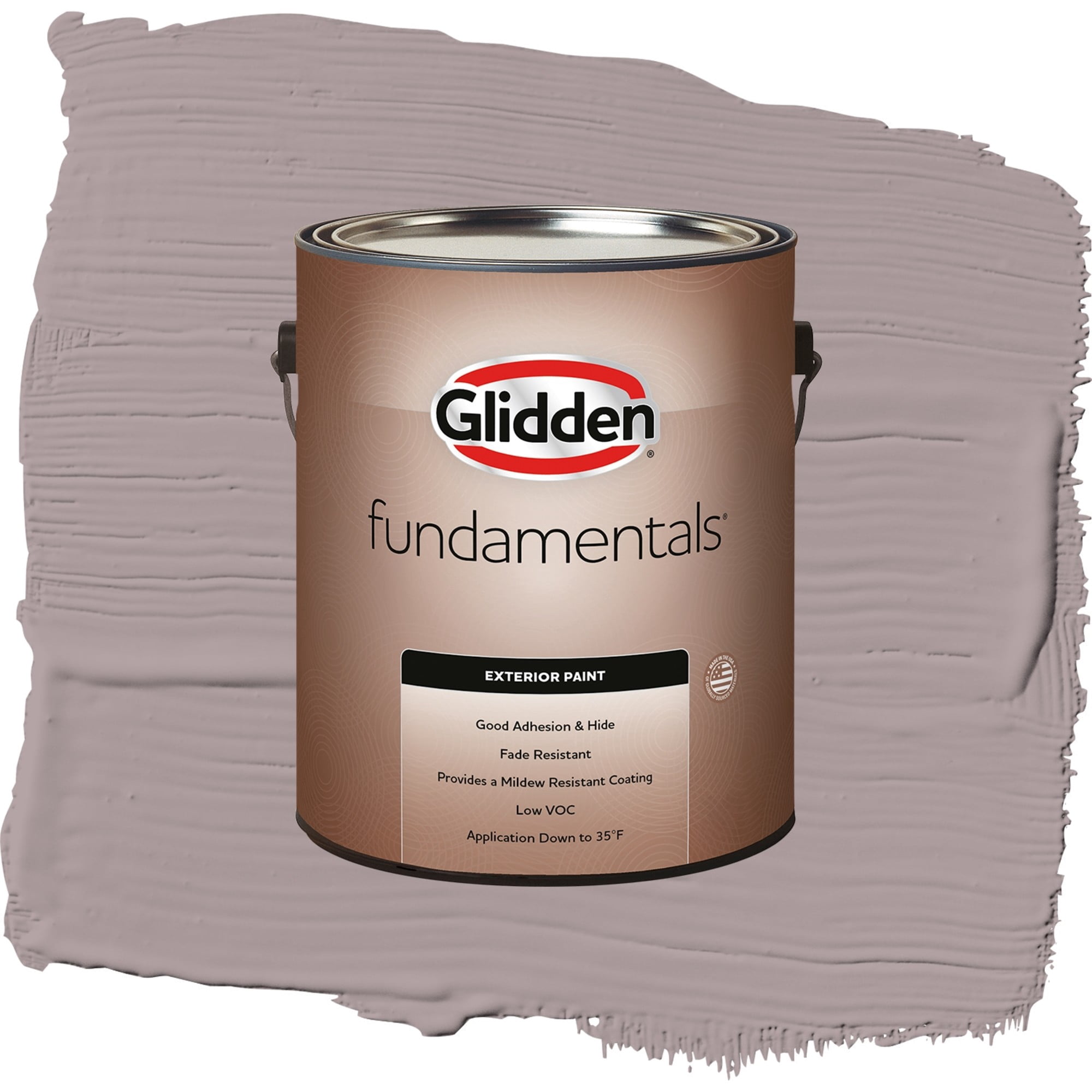 Glidden Fundamentals Coffee Custard / Purple, Flat Exterior Paint, 1 Gallon