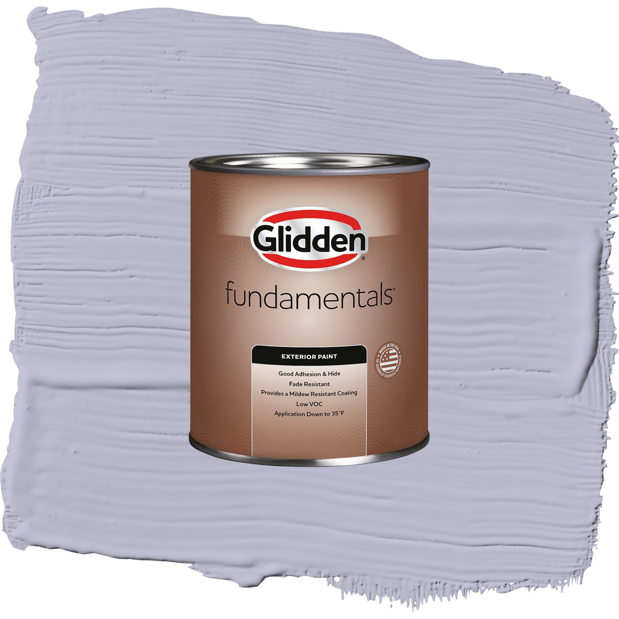 Glidden Fundamentals Cosmic / Purple, Satin Exterior Paint, 1 Quart