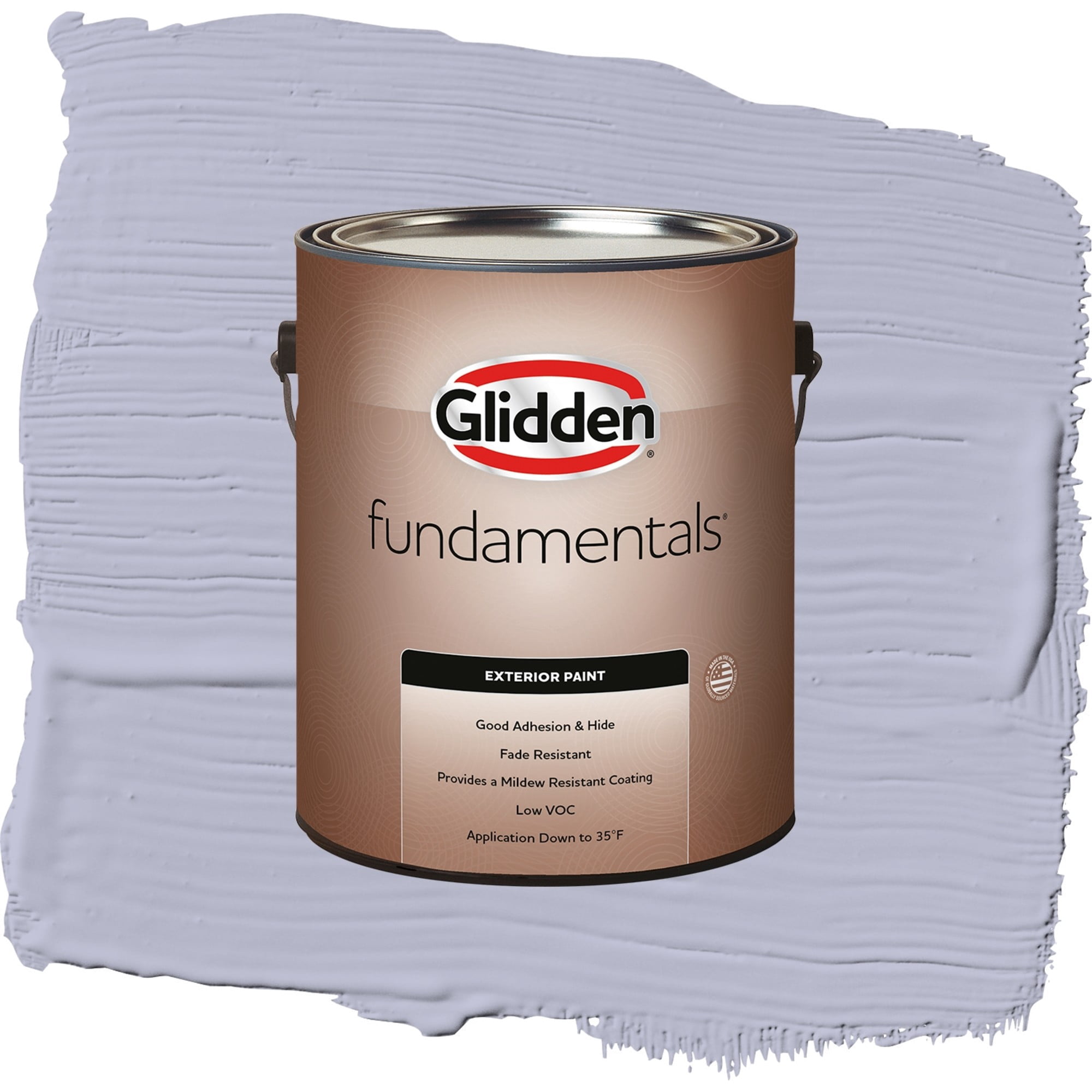 Glidden Fundamentals Cosmic / Purple, Semi-Gloss Exterior Paint, 1 Gallon