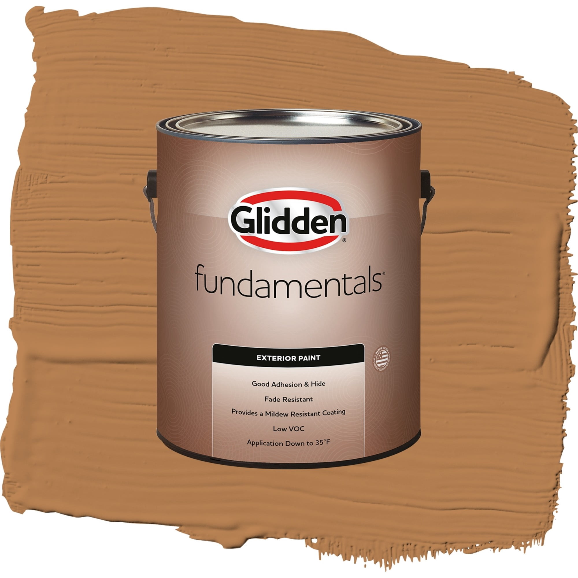 Glidden Fundamentals Cowboy Hat Semi Gloss Exterior Paint and Primer, 1 Gallon
