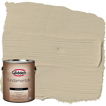 Glidden Fundamentals Exterior Paint Dusty Trail / Beige, Flat, 1 Gallon