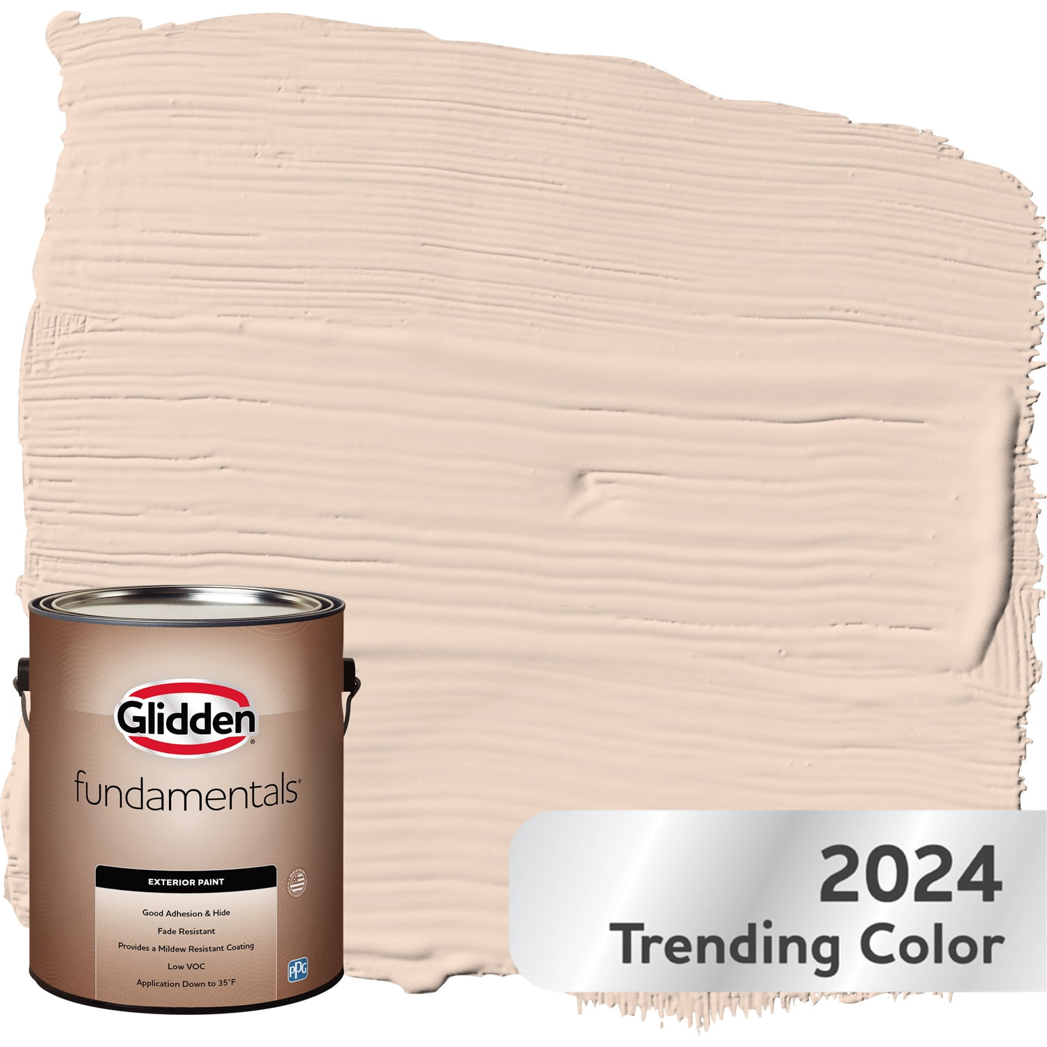 Glidden Fundamentals Exterior Paint Enjoy, Satin, 1 Gallon