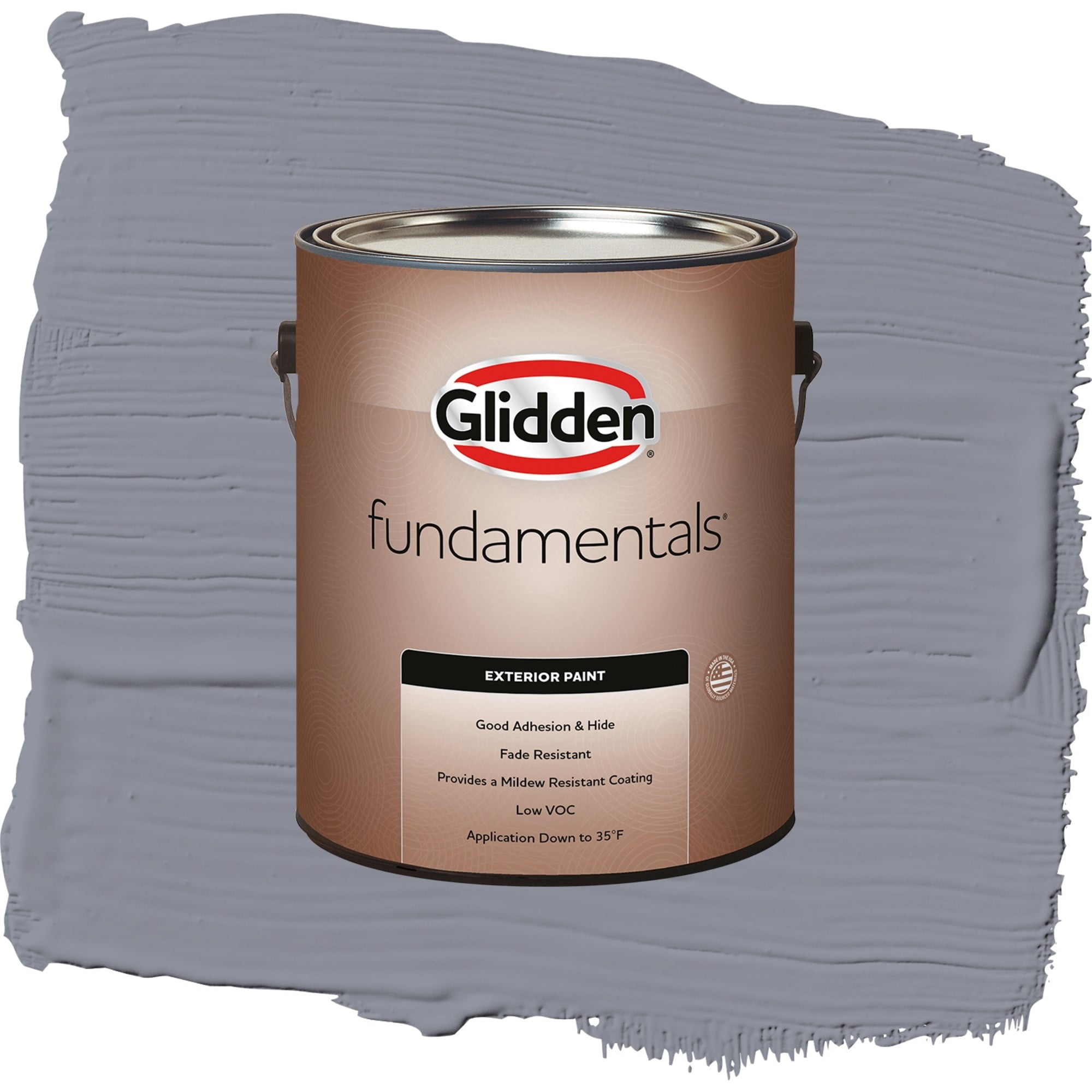 Glidden Fundamentals Flannel Pajamas Satin Exterior Paint and Primer, 1 Gallon