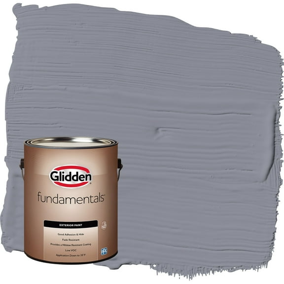 Glidden Fundamentals Flannel Pajamas / Grey Satin Exterior Paint, 1 Gallon