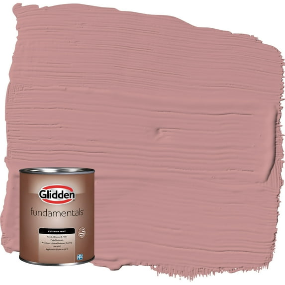 Glidden Fundamentals Floral Tapestry / Pink Satin Exterior Paint, 1 Quart