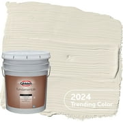 Glidden Fundamentals Exterior Paint Focus / Off White, Satin, 5 Gallon