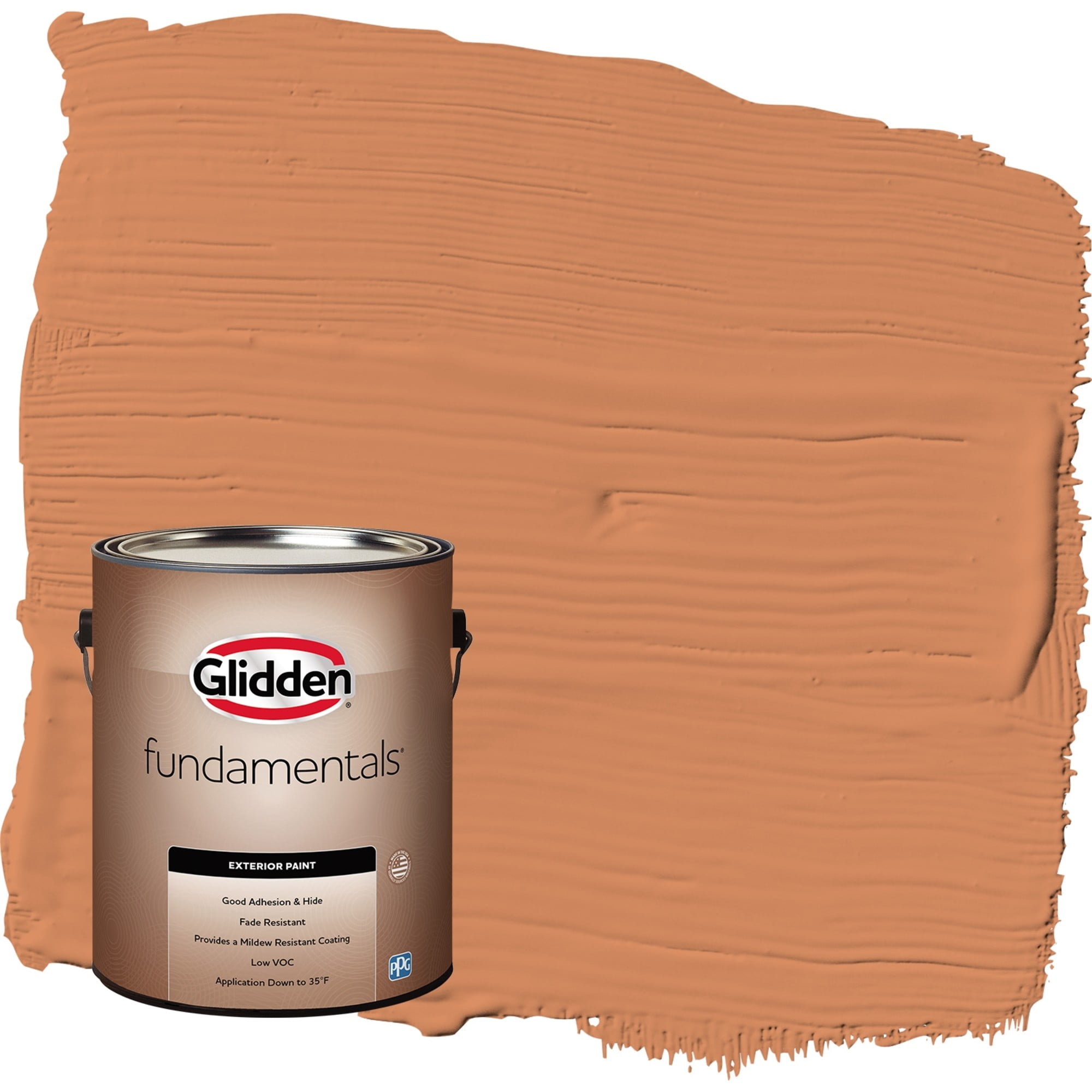 Glidden Fundamentals Georgian Leather / Orange Flat Exterior Paint