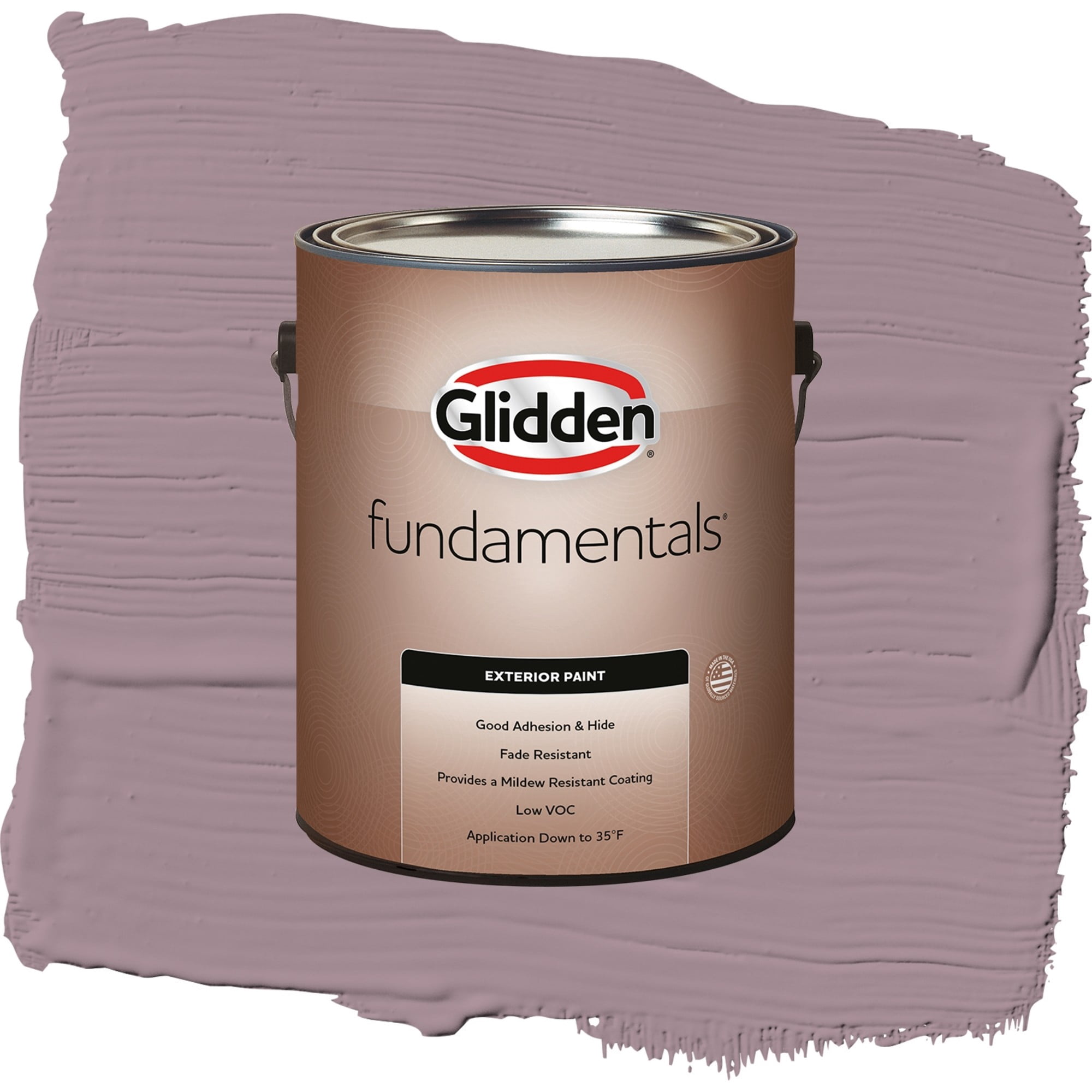 Glidden Fundamentals Gothic Amethyst / Purple, Flat Exterior Paint, 1 Gallon