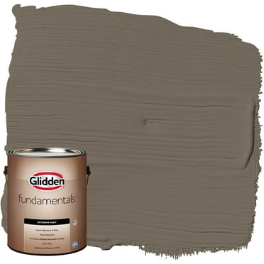 Glidden Fundamentals Exterior Paint Granite / Brown, Flat, 1 Gallon