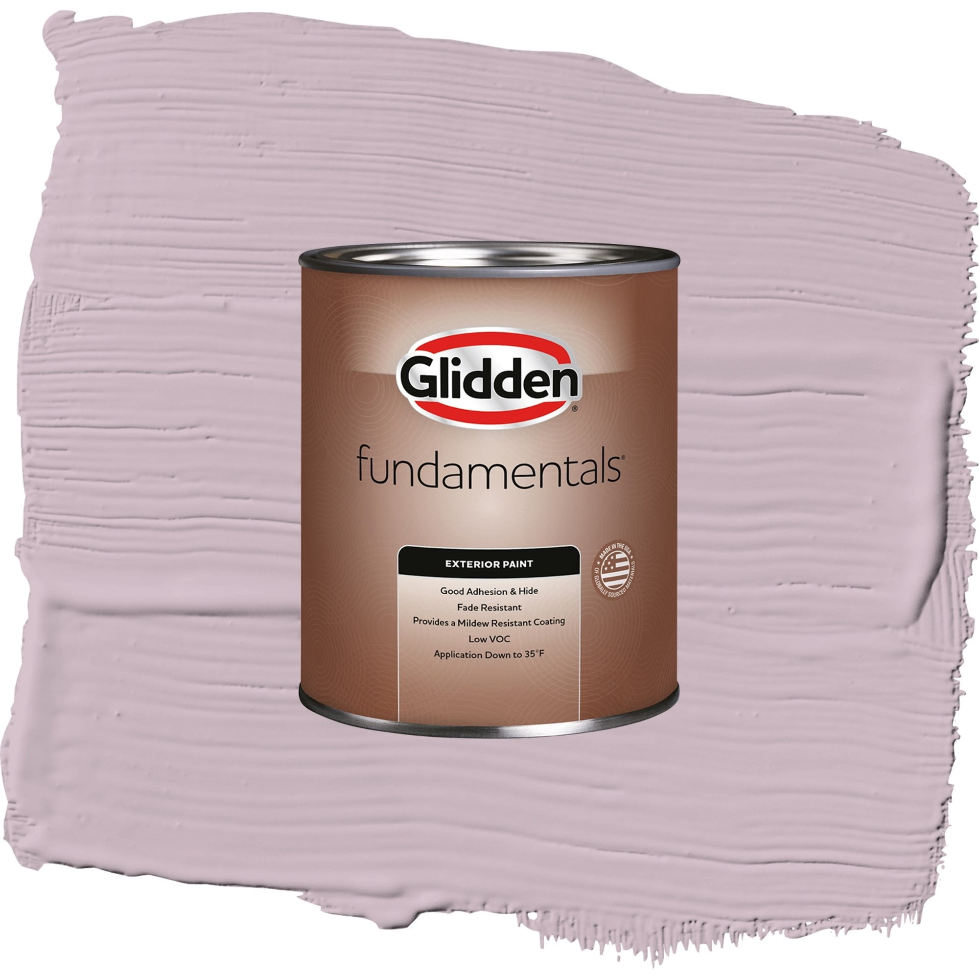 Glidden Fundamentals High Society / Purple, Flat Exterior Paint, 1 Quart