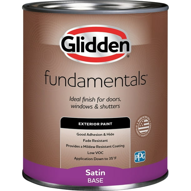 Glidden Fundamentals Exterior Paint High Society / Purple, Satin, 1