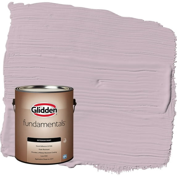 Glidden Fundamentals High Society / Purple Semi-Gloss Exterior Paint, 1 Gallon