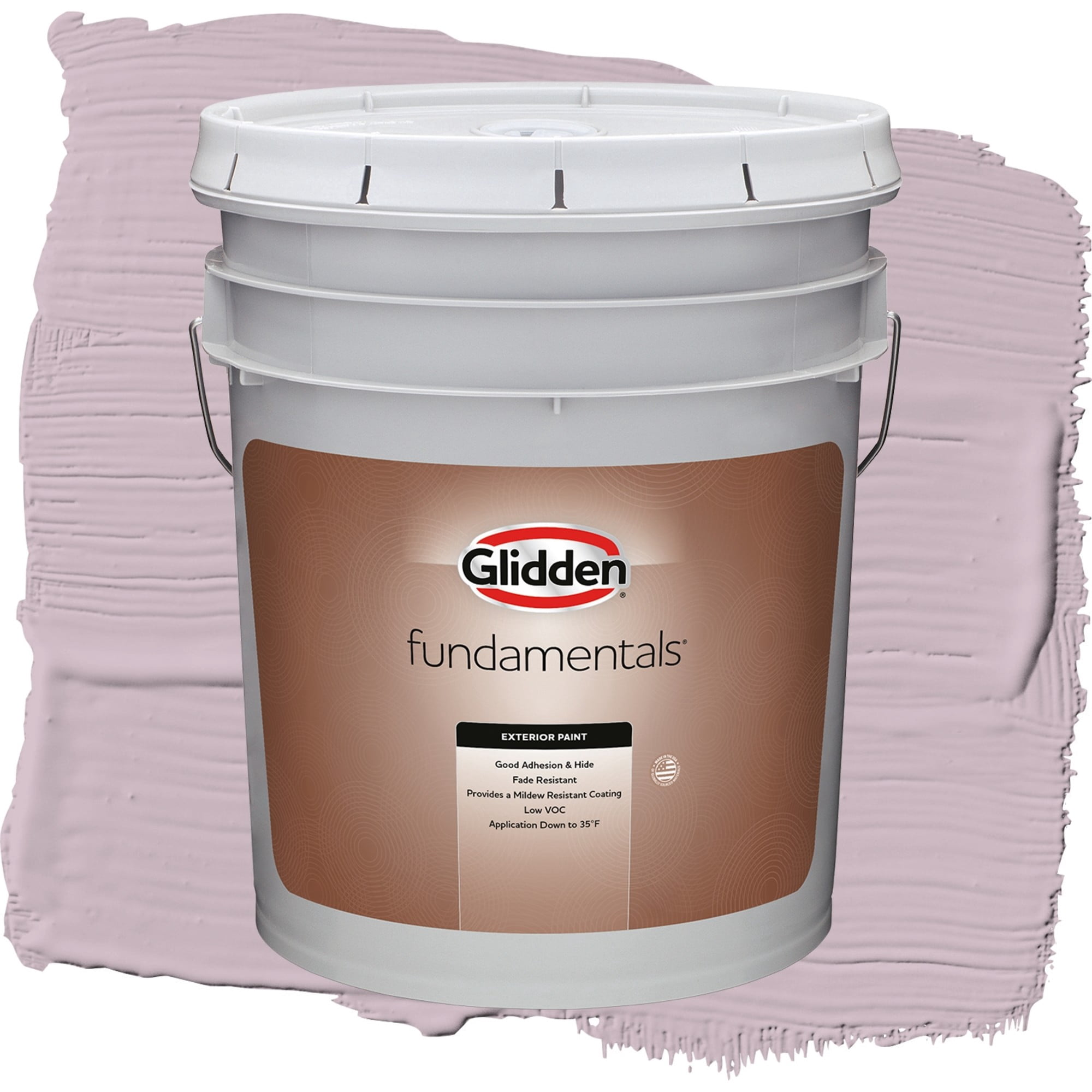 Glidden Fundamentals High Society / Purple, Semi-Gloss Exterior Paint, 5 Gallon