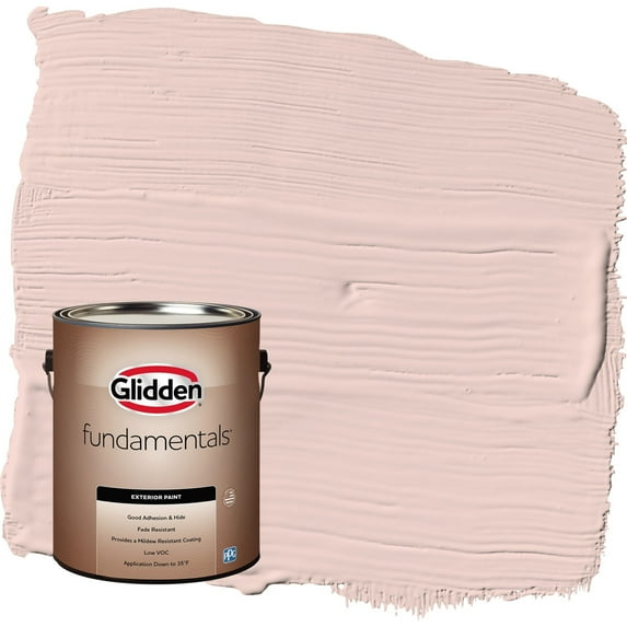 Glidden Fundamentals Honeysweet / Orange Flat Exterior Paint, 1 Gallon